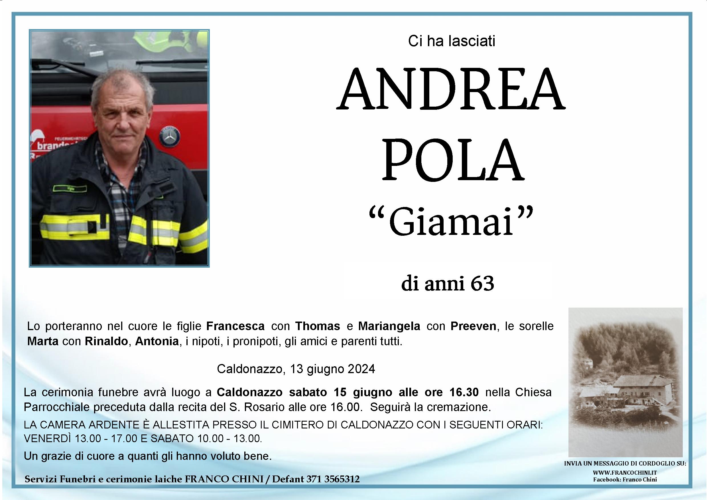 Andrea Pola "Giamai"