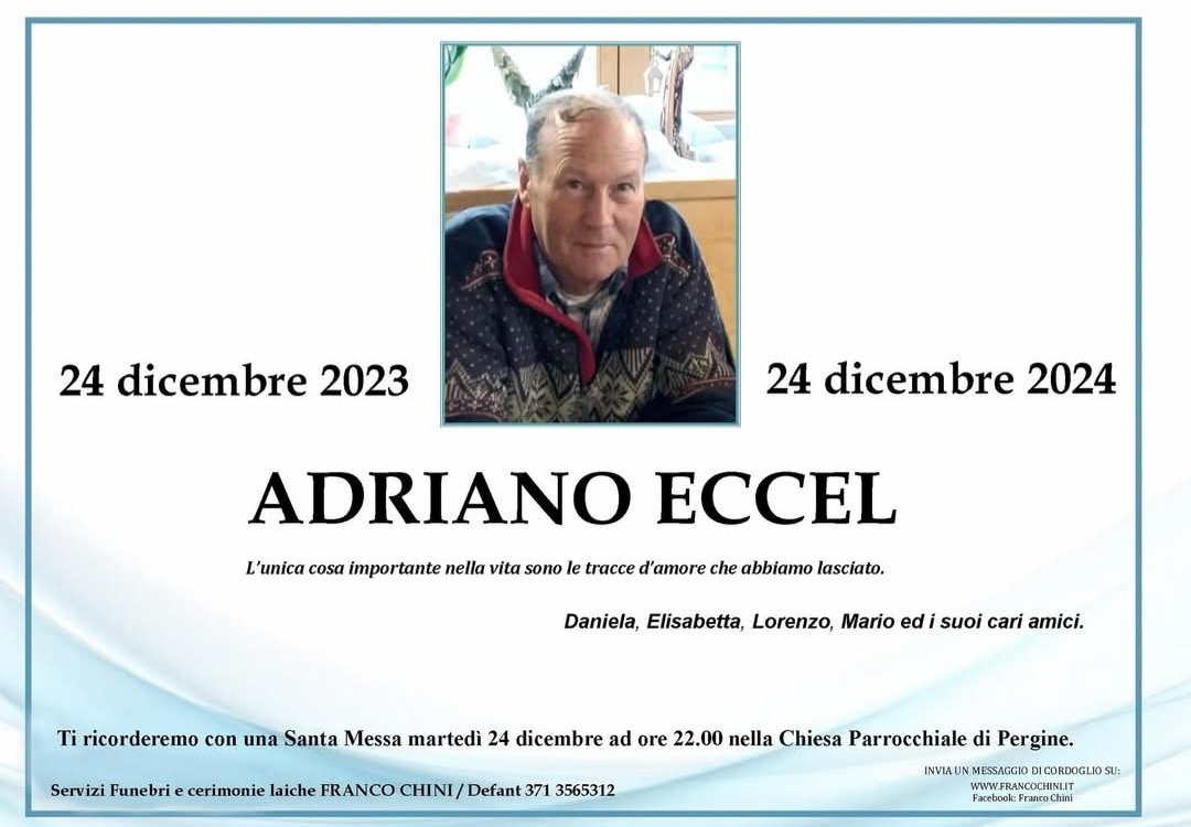 anniversario Adriano Eccel