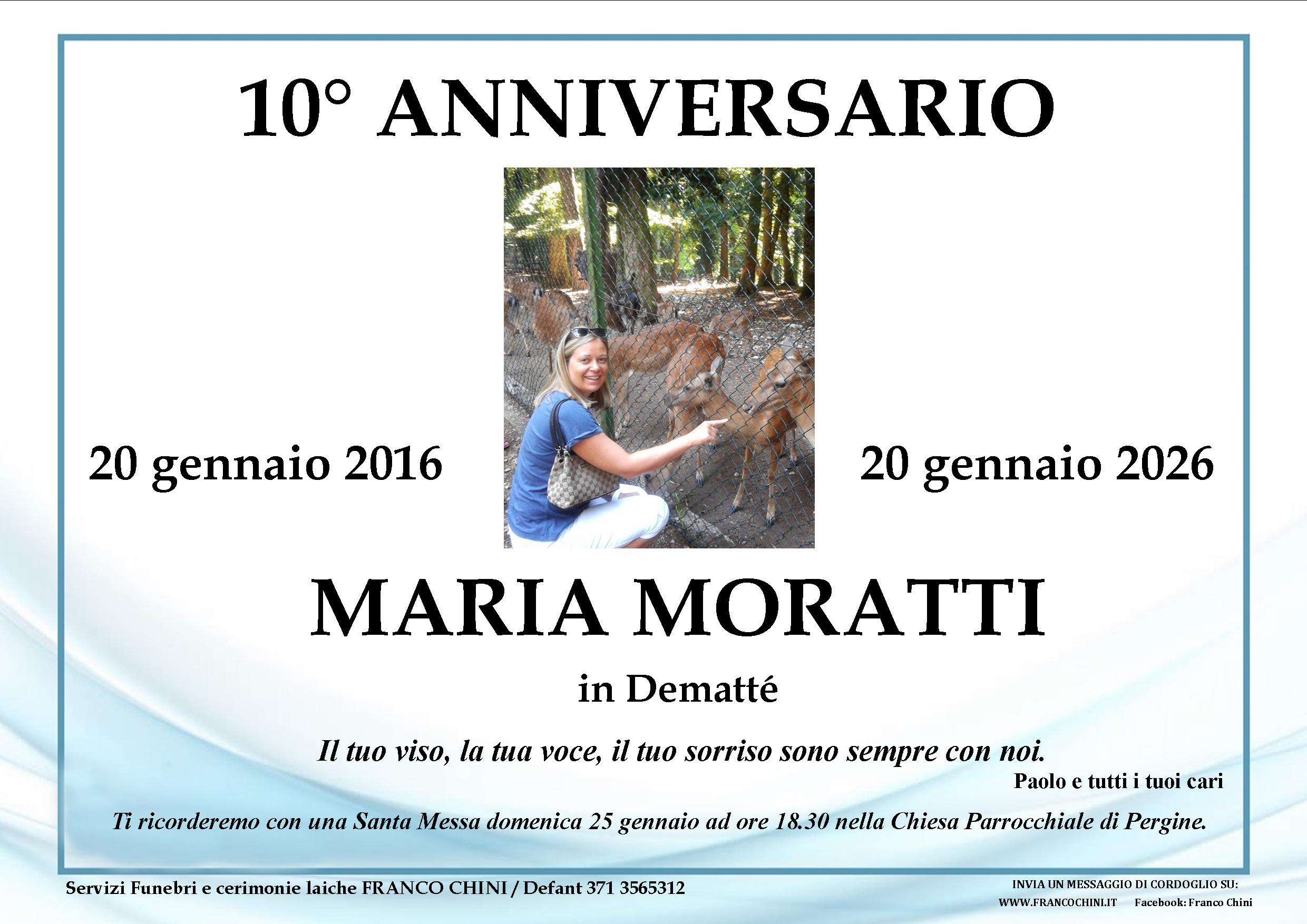 anniversario Maria Moratti